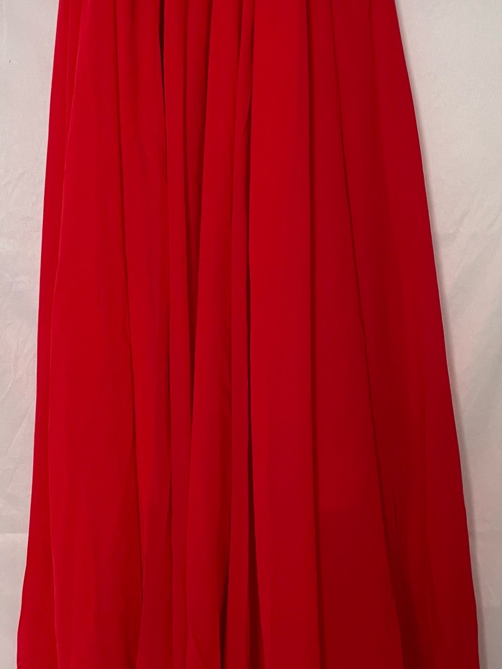 Source Unknown Red Maxi Skirt
